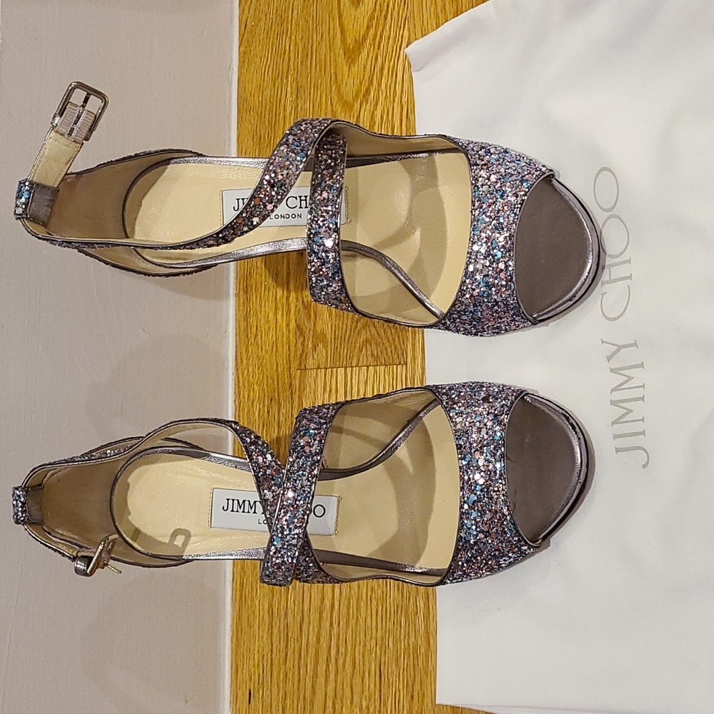 Jimmy Choo Glitter Pumps